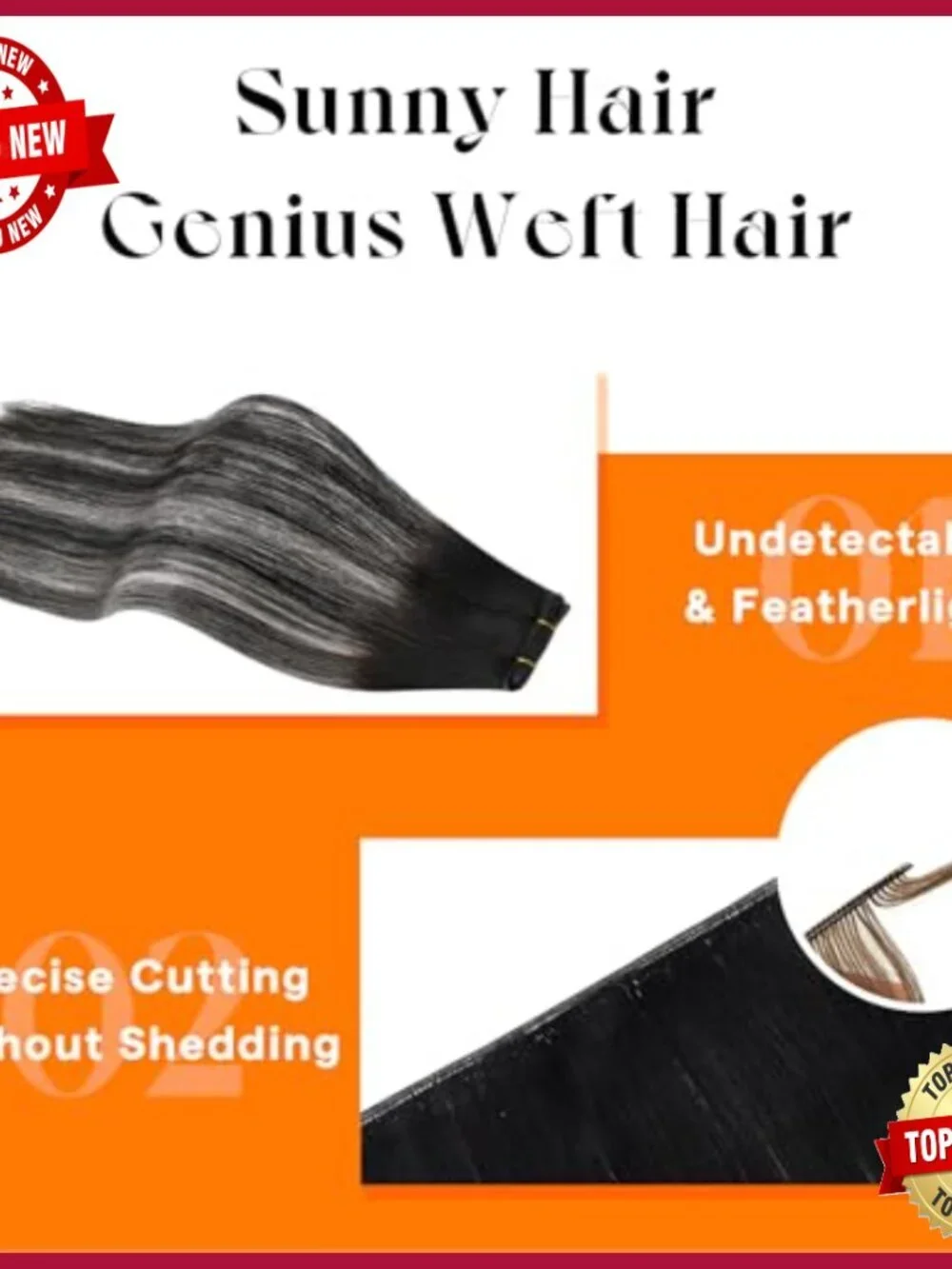 20 Inch Human Hair Extensions, 70g Hand Tied Weft, Sew In Remy Hair